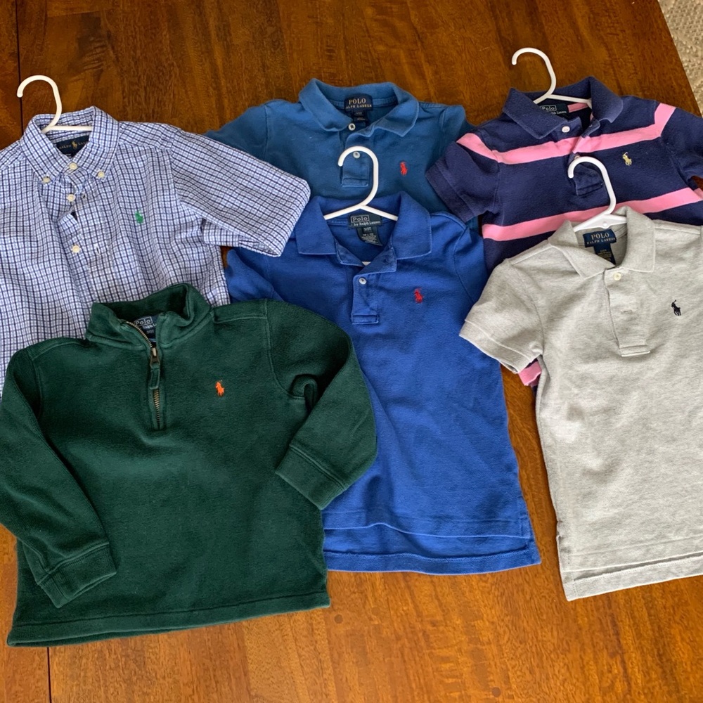 Polo Ralph Lauren 3T boys lot of 6 tops